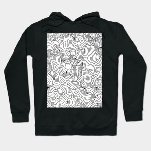 Line Pattern III, Digital Drawing Hoodie